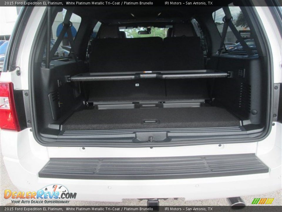 2015 Ford Expedition EL Platinum White Platinum Metallic Tri-Coat / Platinum Brunello Photo #10