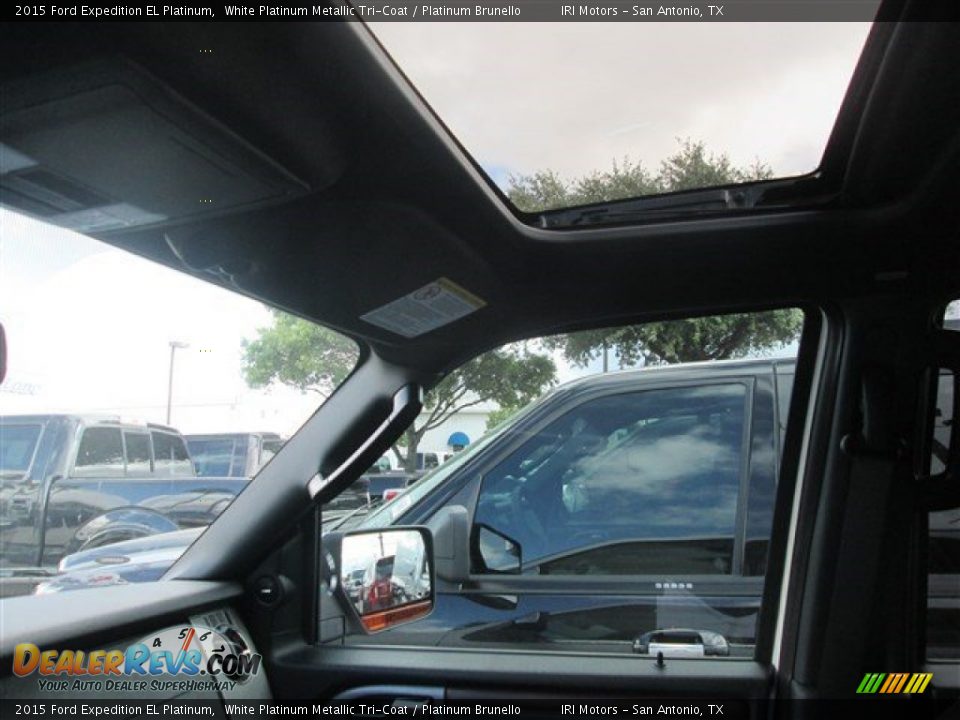 2015 Ford Expedition EL Platinum White Platinum Metallic Tri-Coat / Platinum Brunello Photo #11