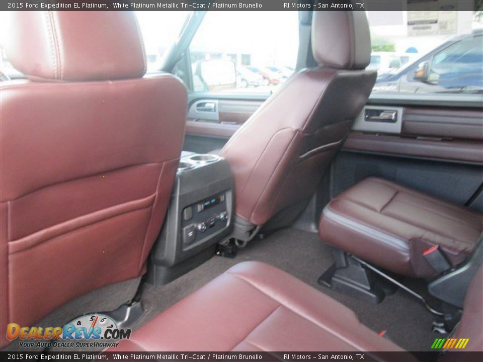 2015 Ford Expedition EL Platinum White Platinum Metallic Tri-Coat / Platinum Brunello Photo #16
