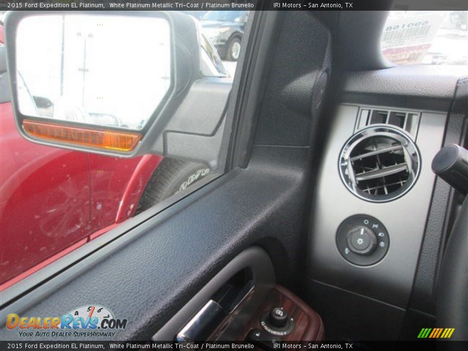 2015 Ford Expedition EL Platinum White Platinum Metallic Tri-Coat / Platinum Brunello Photo #17