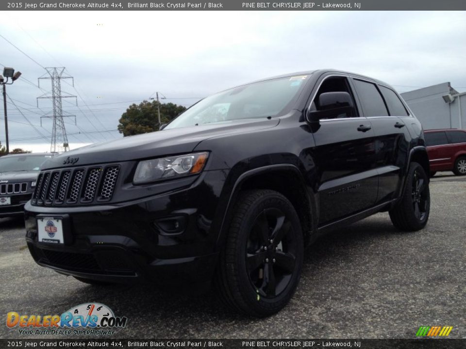 2015 Jeep Grand Cherokee Altitude 4x4 Brilliant Black Crystal Pearl / Black Photo #1