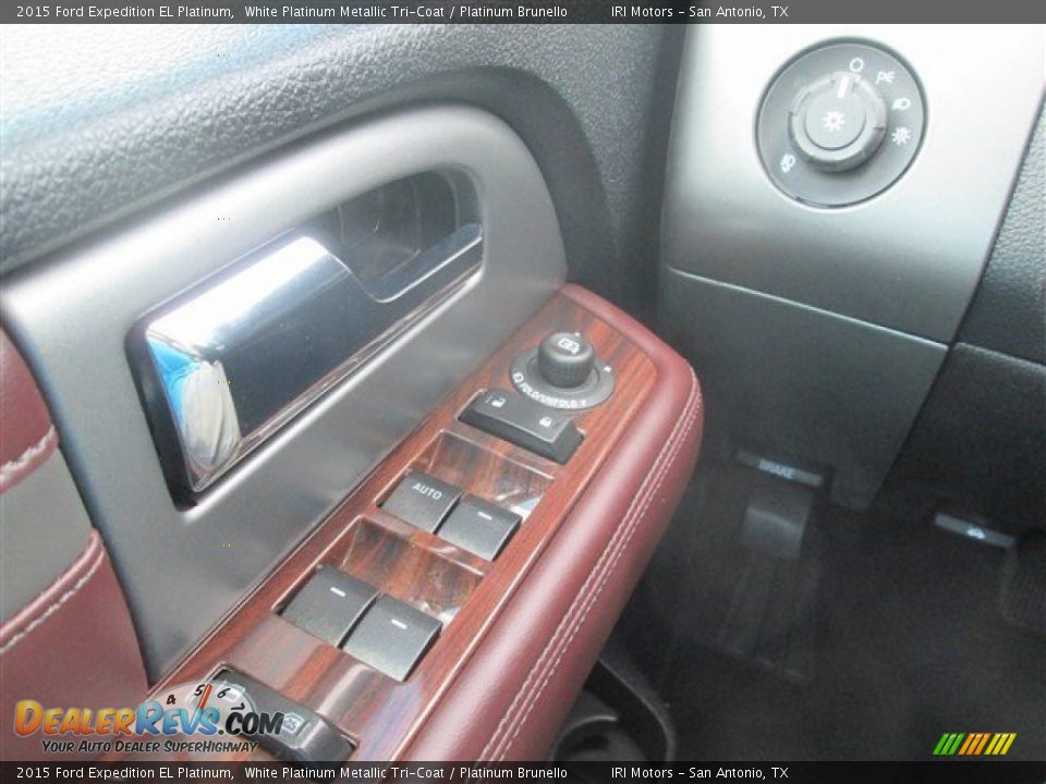 2015 Ford Expedition EL Platinum White Platinum Metallic Tri-Coat / Platinum Brunello Photo #18