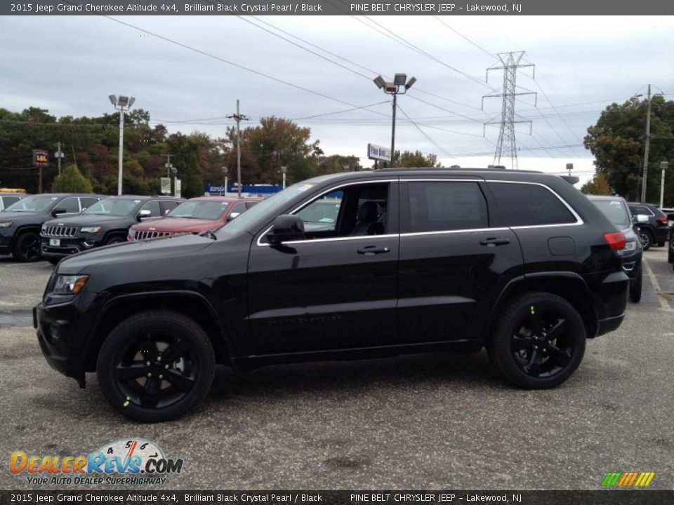 2015 Jeep Grand Cherokee Altitude 4x4 Brilliant Black Crystal Pearl / Black Photo #3