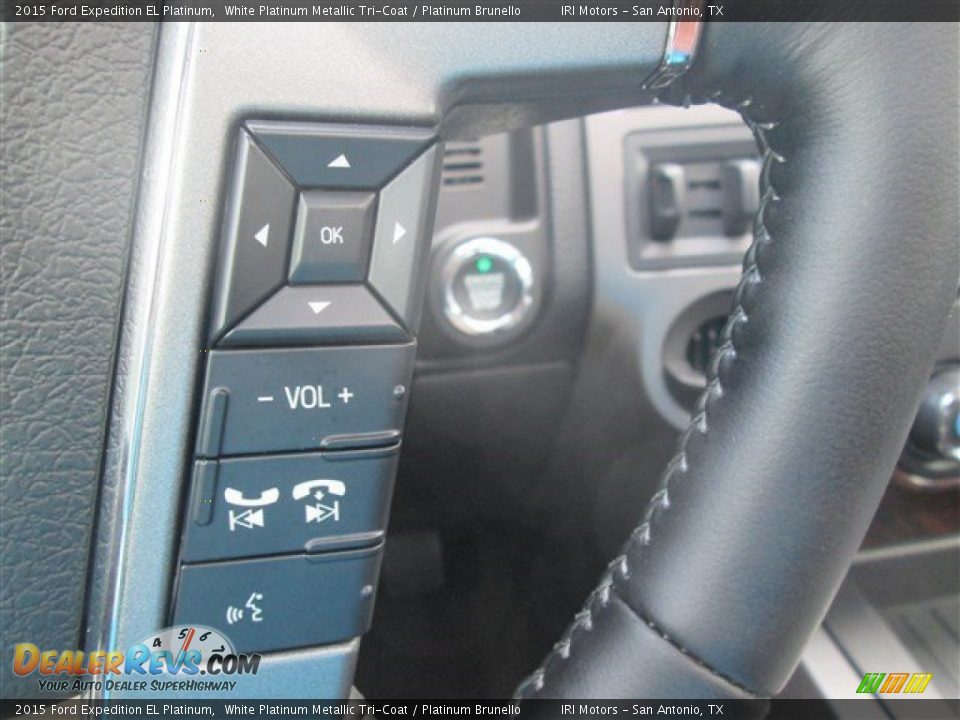 2015 Ford Expedition EL Platinum White Platinum Metallic Tri-Coat / Platinum Brunello Photo #21