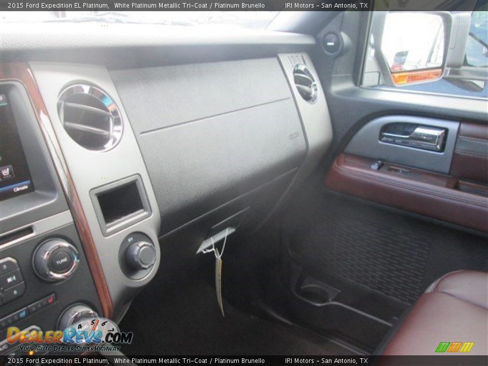 2015 Ford Expedition EL Platinum White Platinum Metallic Tri-Coat / Platinum Brunello Photo #25