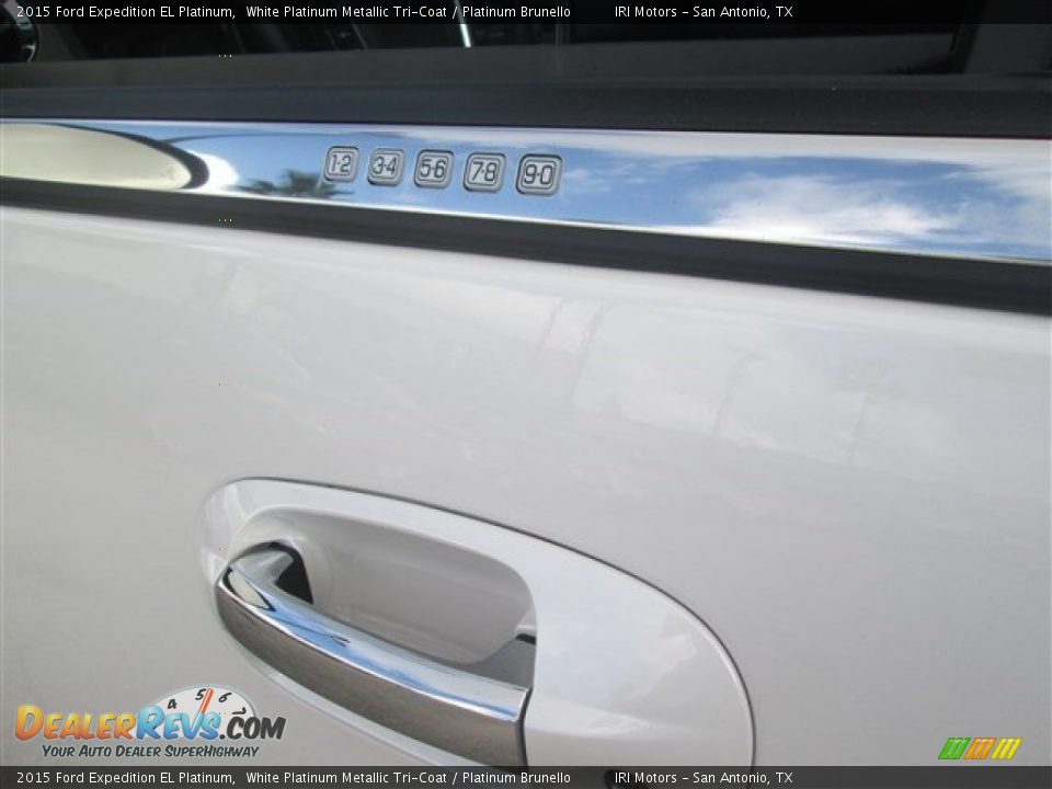 2015 Ford Expedition EL Platinum White Platinum Metallic Tri-Coat / Platinum Brunello Photo #26
