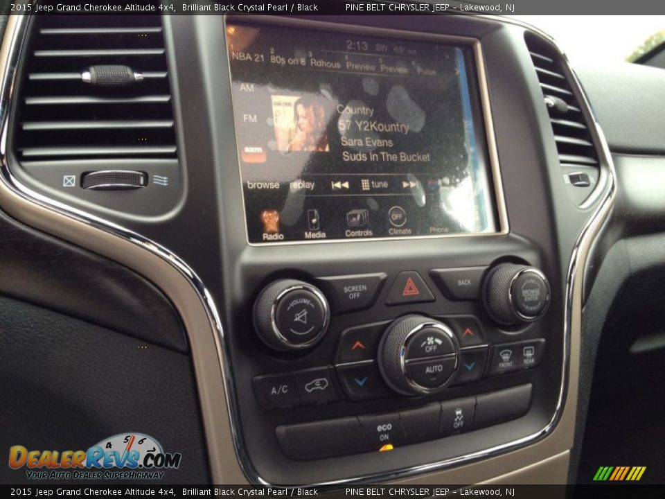 2015 Jeep Grand Cherokee Altitude 4x4 Brilliant Black Crystal Pearl / Black Photo #10
