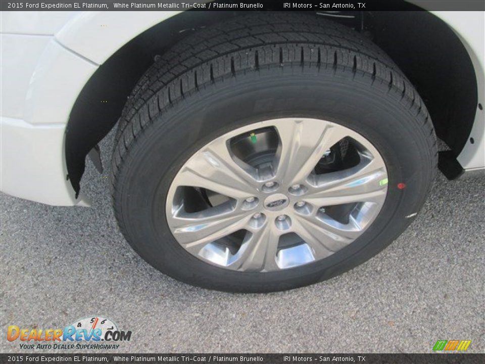 2015 Ford Expedition EL Platinum White Platinum Metallic Tri-Coat / Platinum Brunello Photo #28