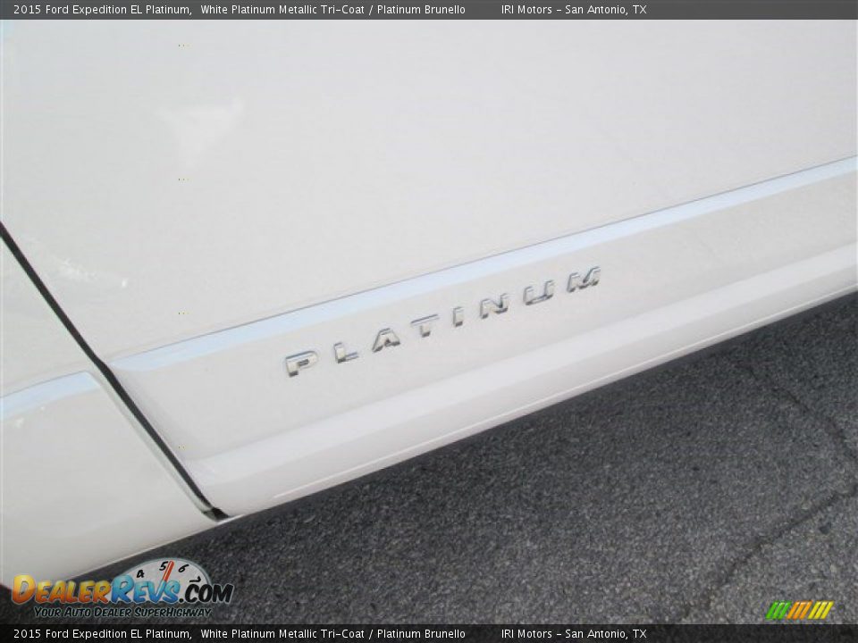 2015 Ford Expedition EL Platinum White Platinum Metallic Tri-Coat / Platinum Brunello Photo #29