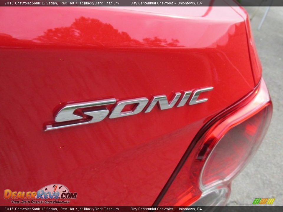 2015 Chevrolet Sonic LS Sedan Red Hot / Jet Black/Dark Titanium Photo #19