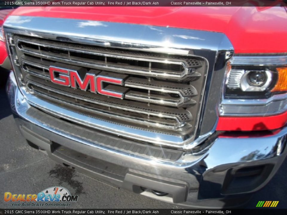 2015 GMC Sierra 3500HD Work Truck Regular Cab Utility Fire Red / Jet Black/Dark Ash Photo #2