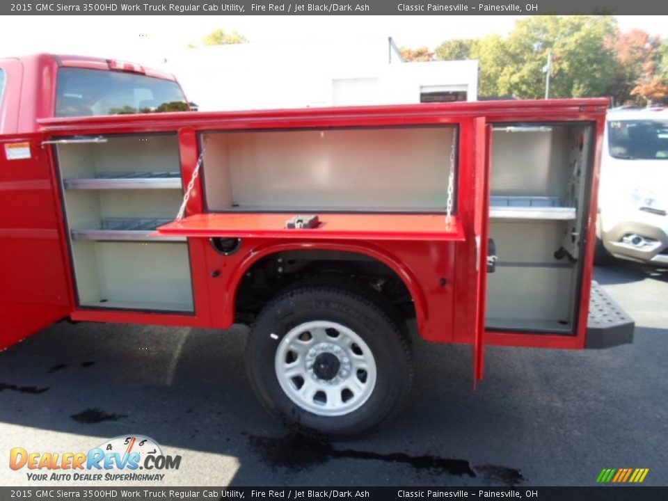 2015 GMC Sierra 3500HD Work Truck Regular Cab Utility Fire Red / Jet Black/Dark Ash Photo #5