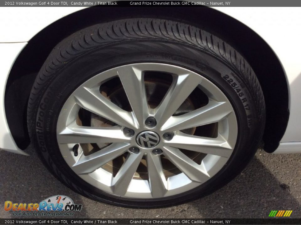 2012 Volkswagen Golf 4 Door TDI Candy White / Titan Black Photo #16