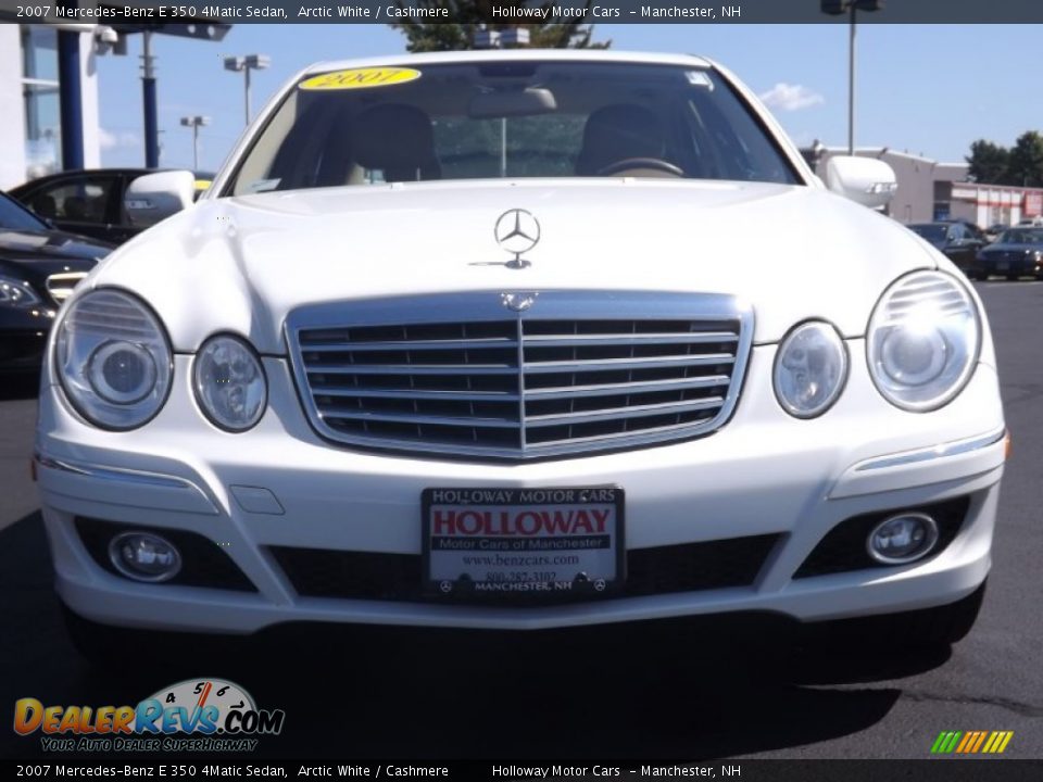 2007 Mercedes-Benz E 350 4Matic Sedan Arctic White / Cashmere Photo #2
