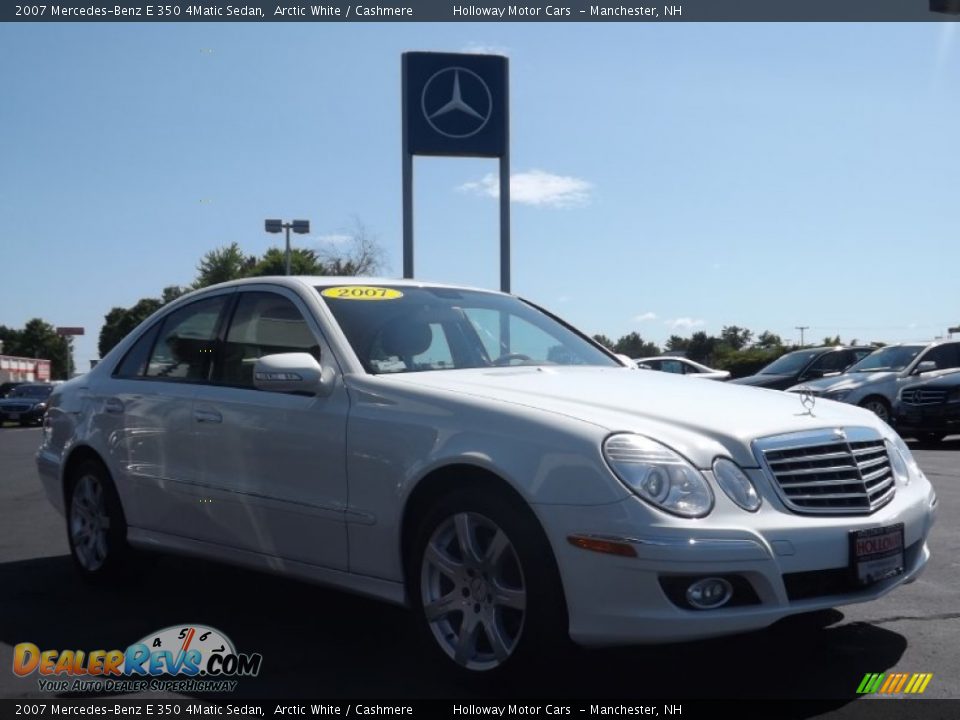 2007 Mercedes-Benz E 350 4Matic Sedan Arctic White / Cashmere Photo #3