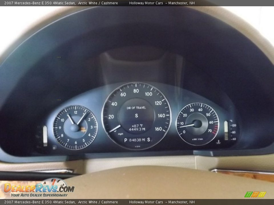 2007 Mercedes-Benz E 350 4Matic Sedan Arctic White / Cashmere Photo #12