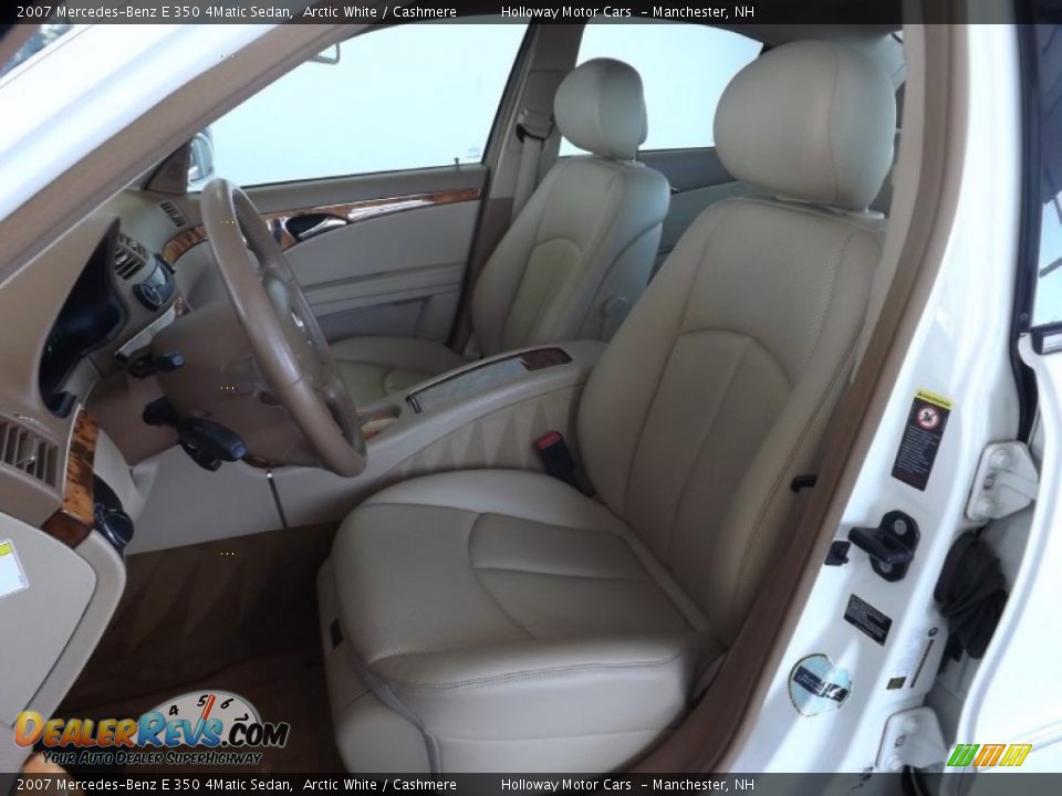 2007 Mercedes-Benz E 350 4Matic Sedan Arctic White / Cashmere Photo #17