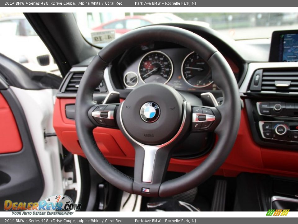 2014 BMW 4 Series 428i xDrive Coupe Steering Wheel Photo #19