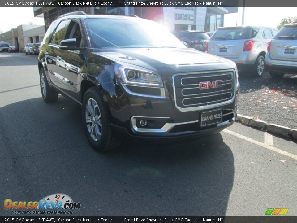 2015 GMC Acadia SLT AWD Carbon Black Metallic / Ebony Photo #1