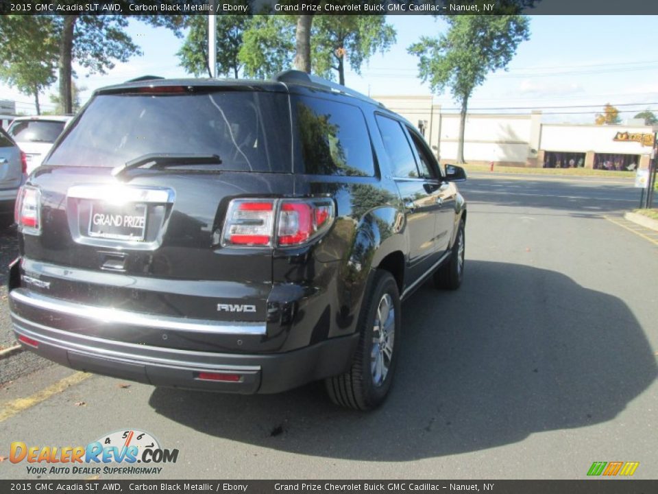 2015 GMC Acadia SLT AWD Carbon Black Metallic / Ebony Photo #3