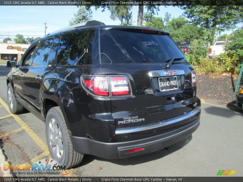 2015 GMC Acadia SLT AWD Carbon Black Metallic / Ebony Photo #4