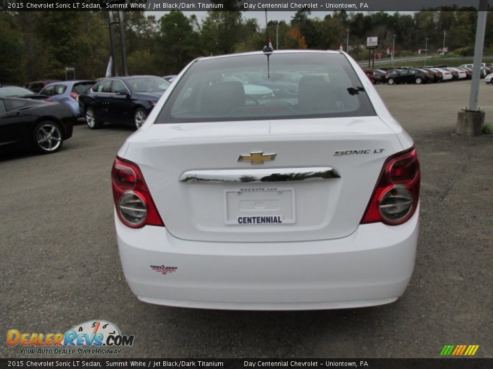 2015 Chevrolet Sonic LT Sedan Summit White / Jet Black/Dark Titanium Photo #5