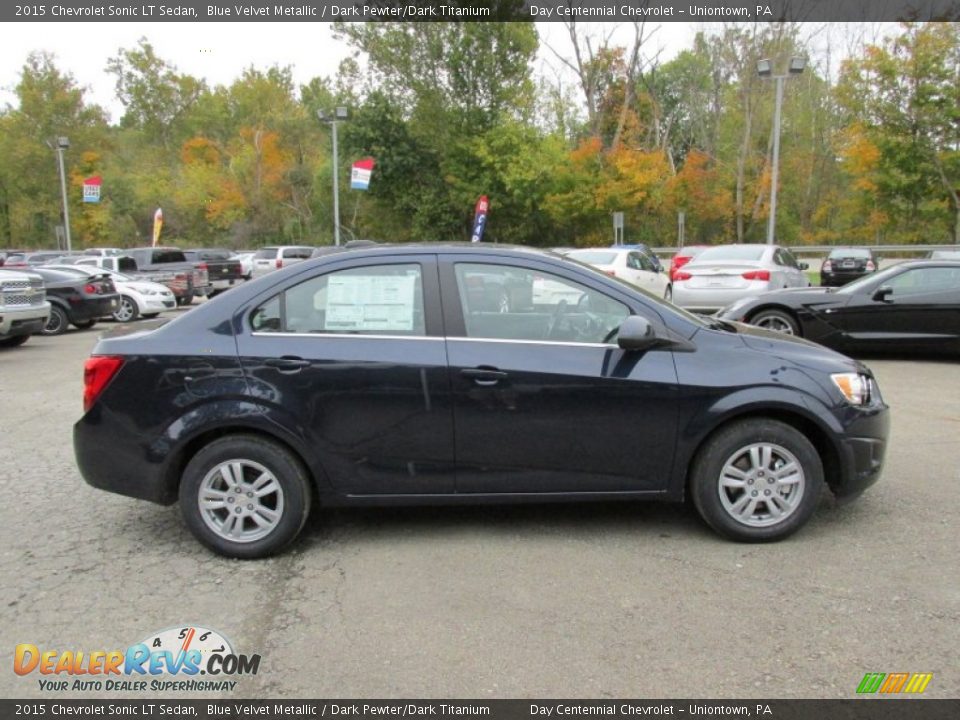 2015 Chevrolet Sonic LT Sedan Blue Velvet Metallic / Dark Pewter/Dark Titanium Photo #7