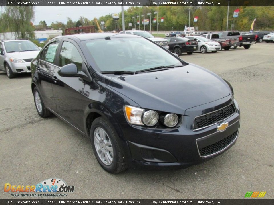2015 Chevrolet Sonic LT Sedan Blue Velvet Metallic / Dark Pewter/Dark Titanium Photo #8