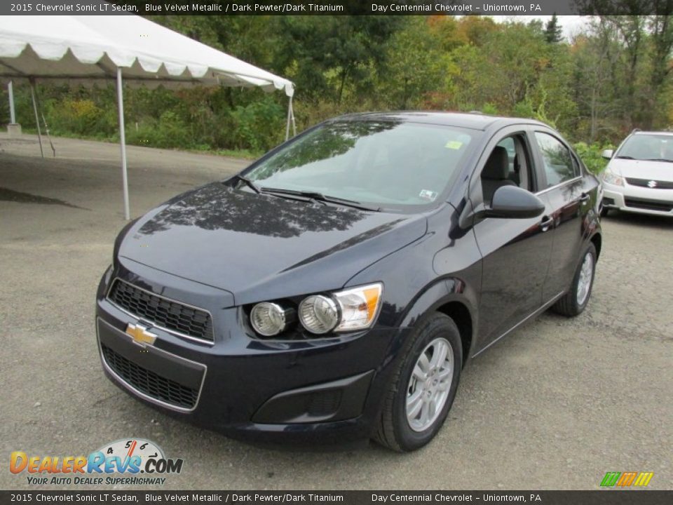 2015 Chevrolet Sonic LT Sedan Blue Velvet Metallic / Dark Pewter/Dark Titanium Photo #10
