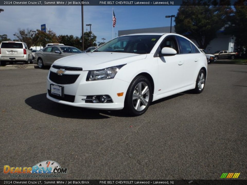2014 Chevrolet Cruze LT Summit White / Jet Black/Brick Photo #1