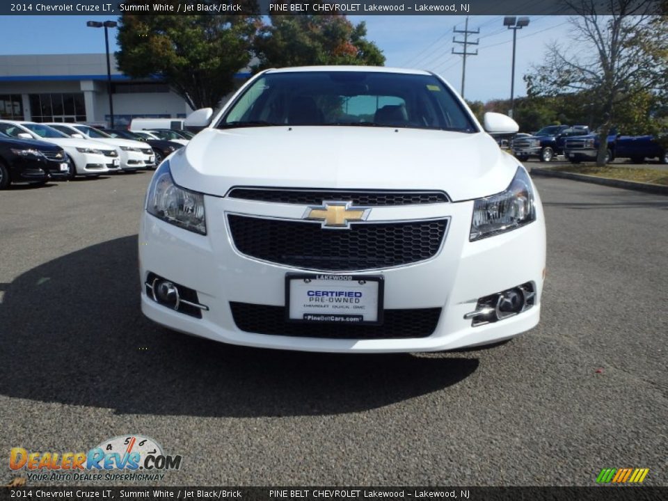 2014 Chevrolet Cruze LT Summit White / Jet Black/Brick Photo #2