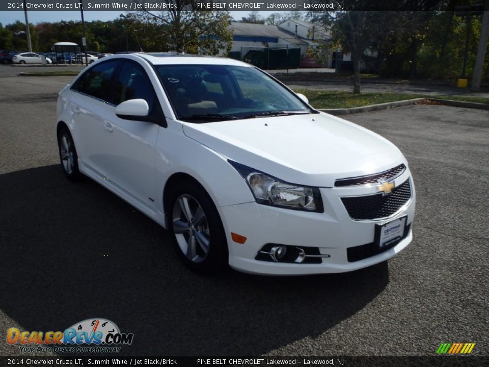 2014 Chevrolet Cruze LT Summit White / Jet Black/Brick Photo #3