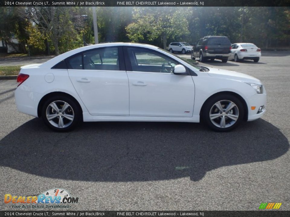 2014 Chevrolet Cruze LT Summit White / Jet Black/Brick Photo #4