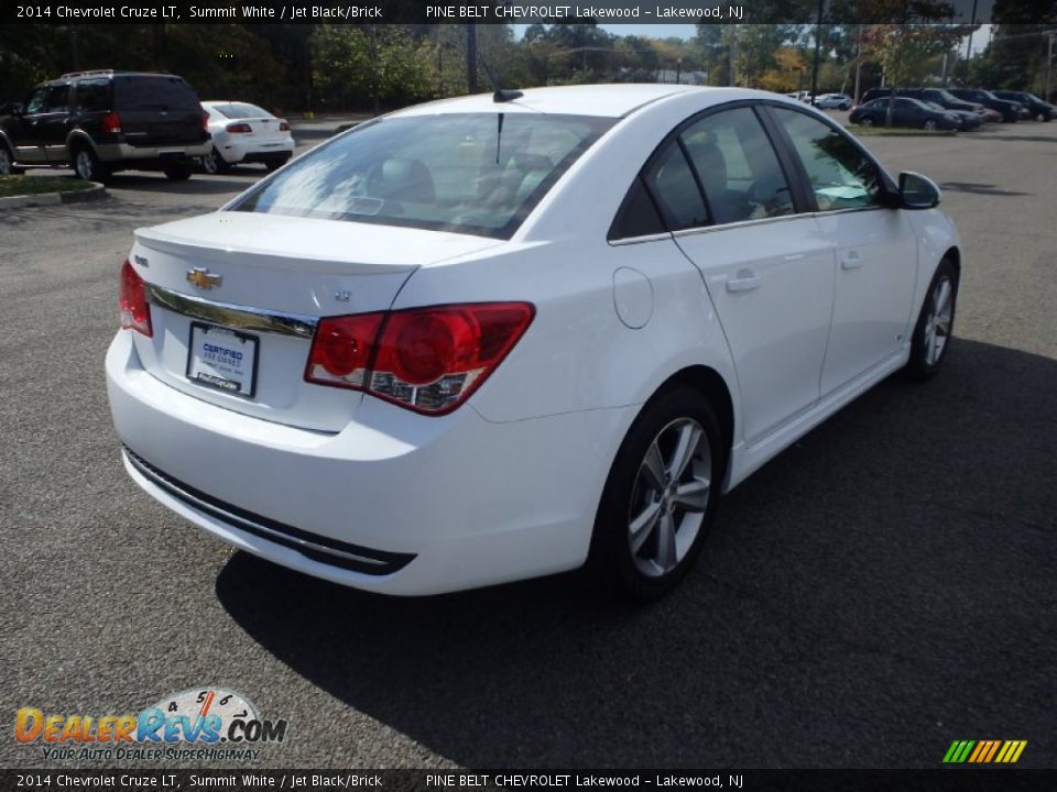 2014 Chevrolet Cruze LT Summit White / Jet Black/Brick Photo #5