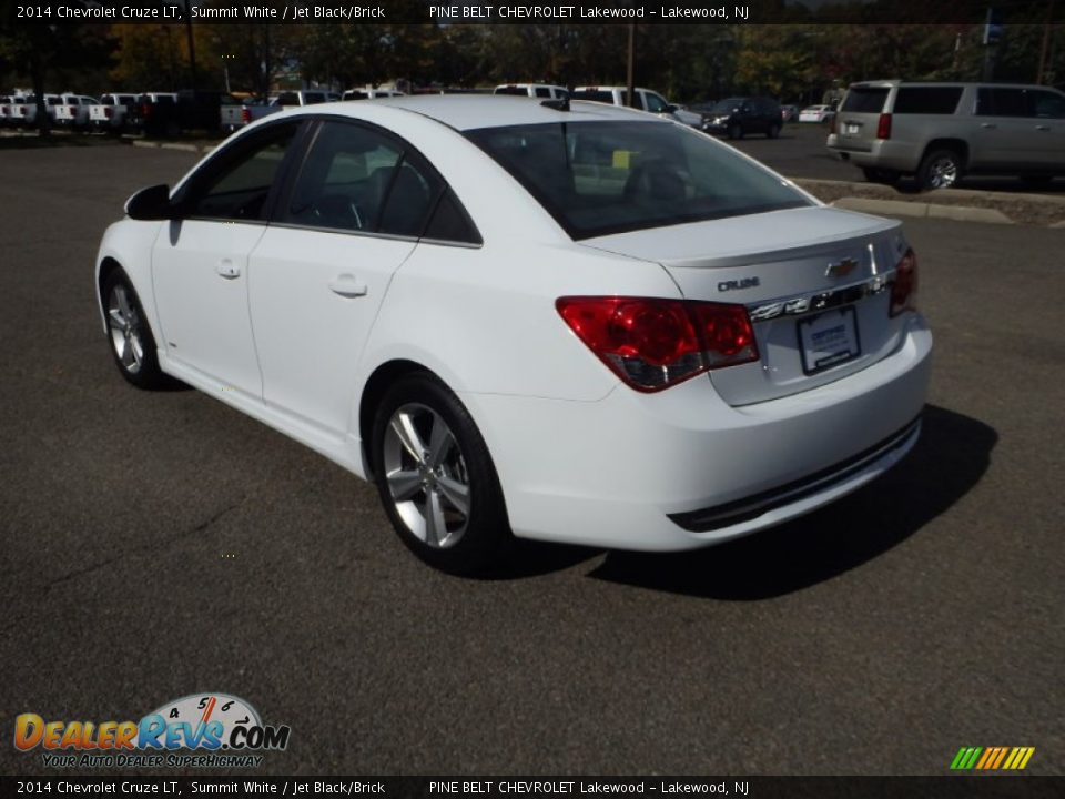 2014 Chevrolet Cruze LT Summit White / Jet Black/Brick Photo #7