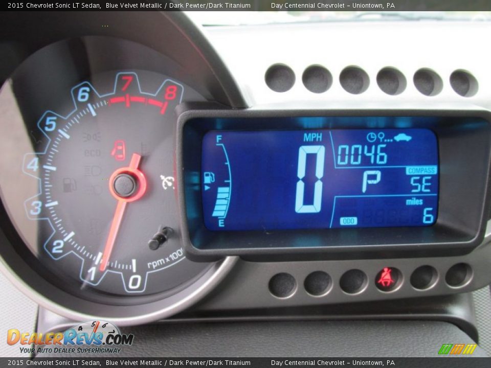 2015 Chevrolet Sonic LT Sedan Blue Velvet Metallic / Dark Pewter/Dark Titanium Photo #20