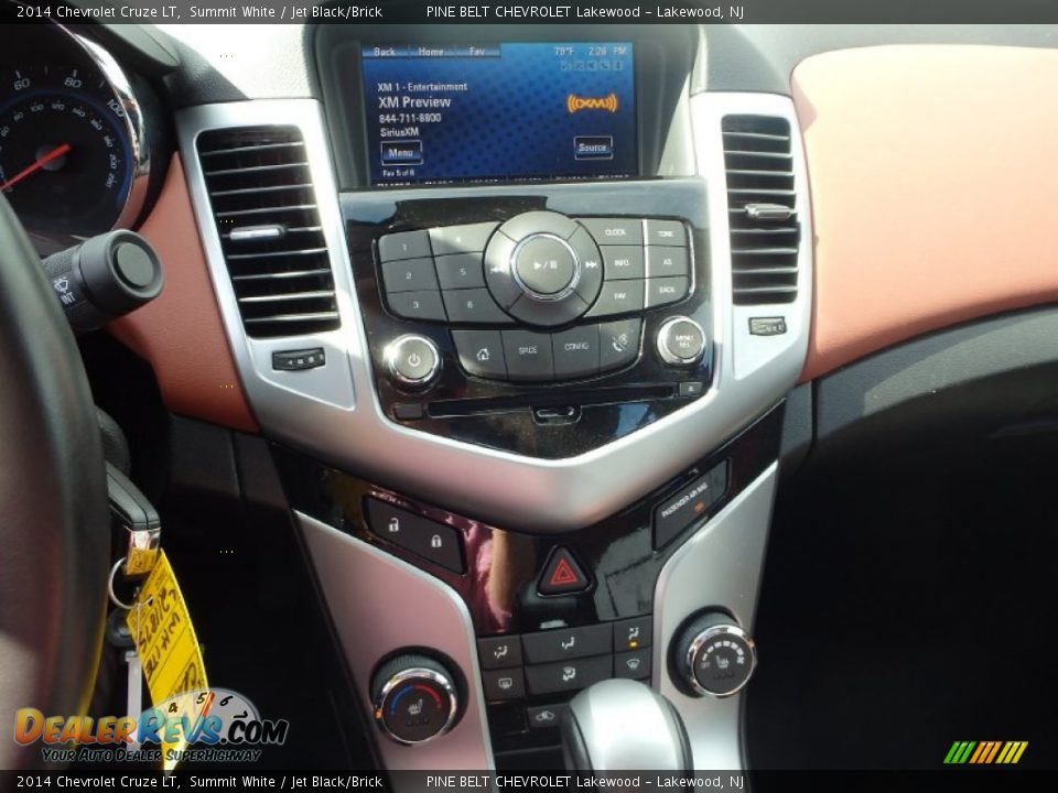 2014 Chevrolet Cruze LT Summit White / Jet Black/Brick Photo #9