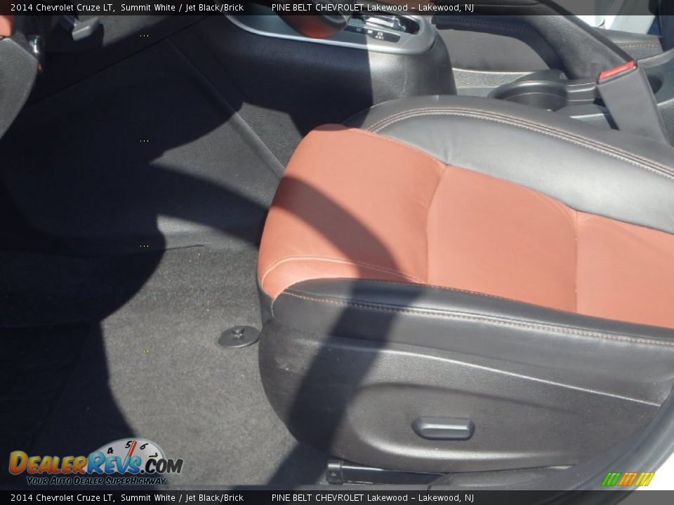 2014 Chevrolet Cruze LT Summit White / Jet Black/Brick Photo #10