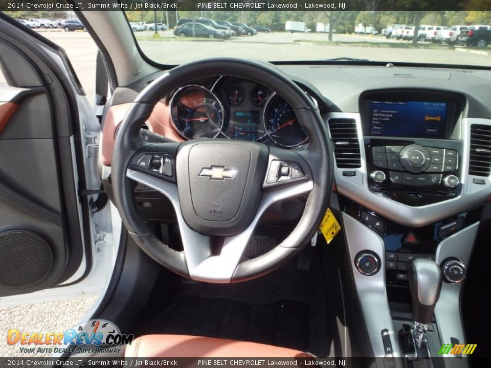 2014 Chevrolet Cruze LT Summit White / Jet Black/Brick Photo #16
