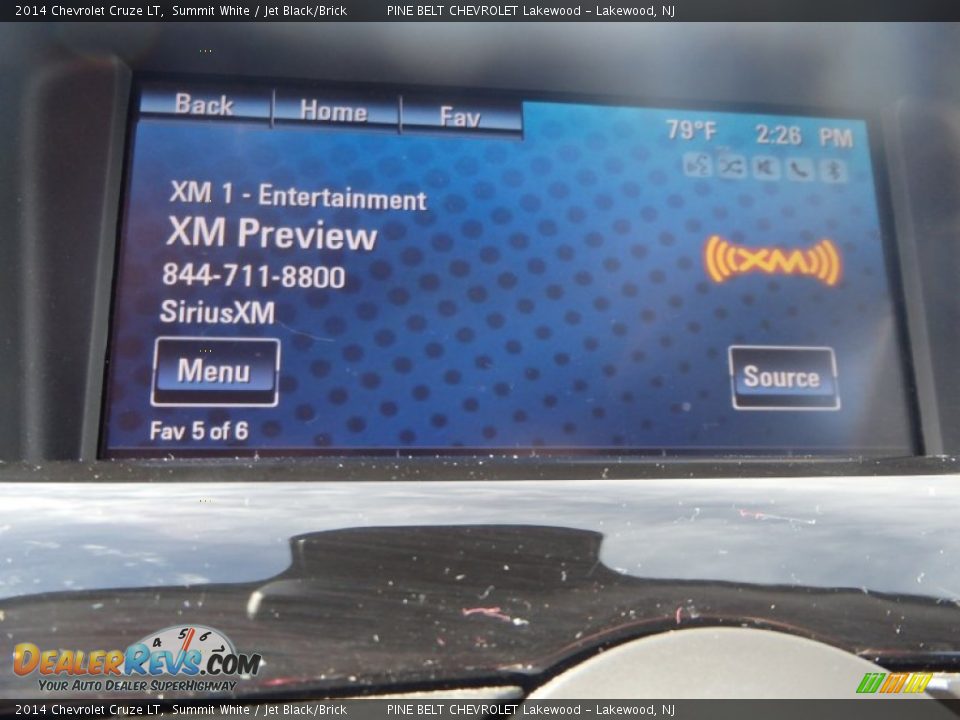 2014 Chevrolet Cruze LT Summit White / Jet Black/Brick Photo #18