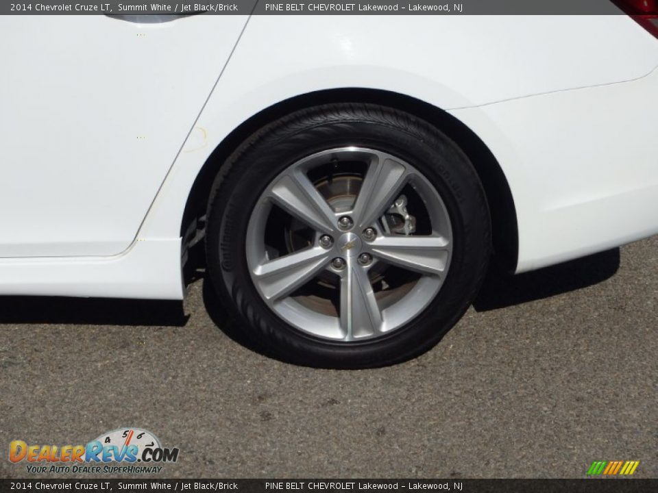 2014 Chevrolet Cruze LT Summit White / Jet Black/Brick Photo #25