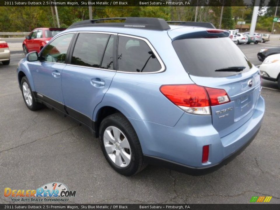 2011 Subaru Outback 2.5i Premium Wagon Sky Blue Metallic / Off Black Photo #5