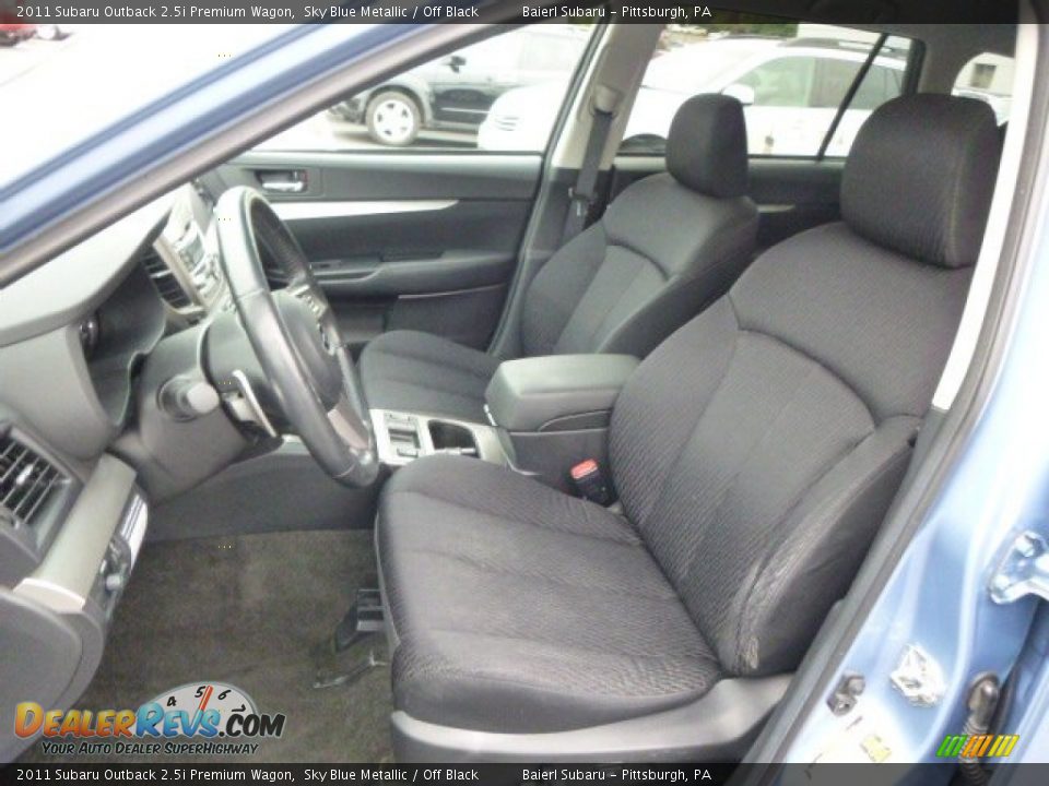 2011 Subaru Outback 2.5i Premium Wagon Sky Blue Metallic / Off Black Photo #10