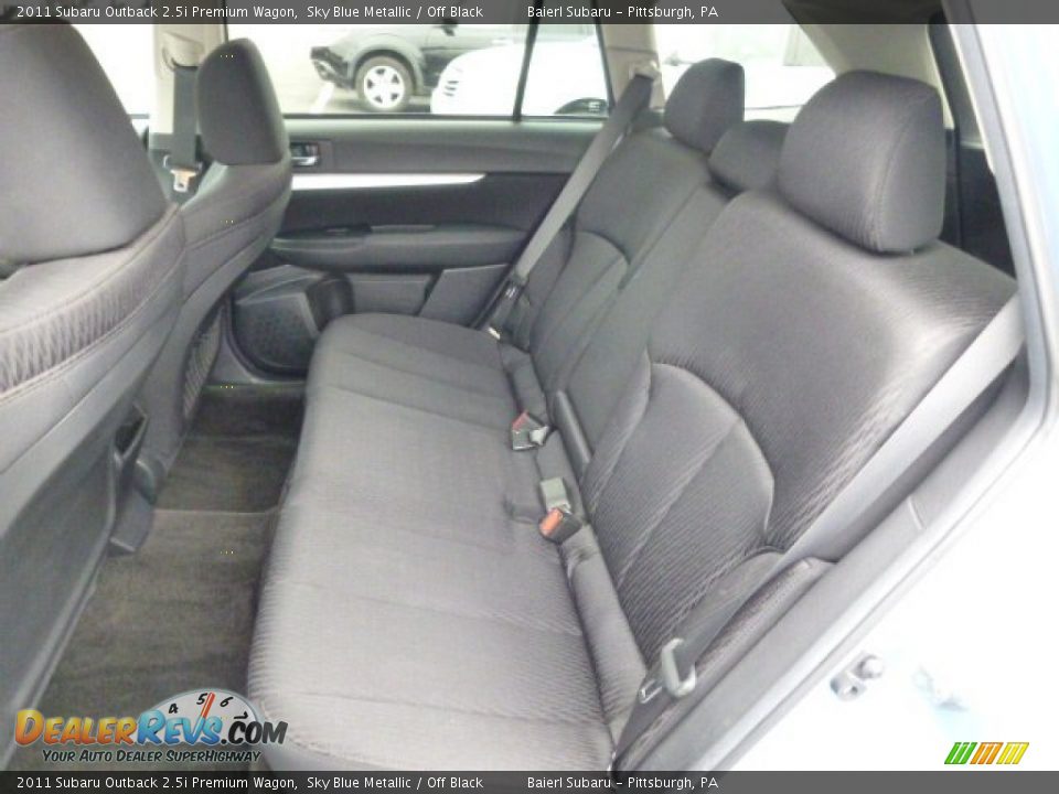 2011 Subaru Outback 2.5i Premium Wagon Sky Blue Metallic / Off Black Photo #11