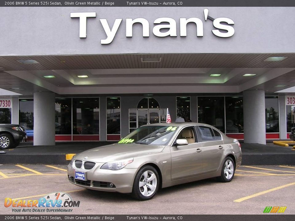 2006 BMW 5 Series 525i Sedan Olivin Green Metallic / Beige Photo #1