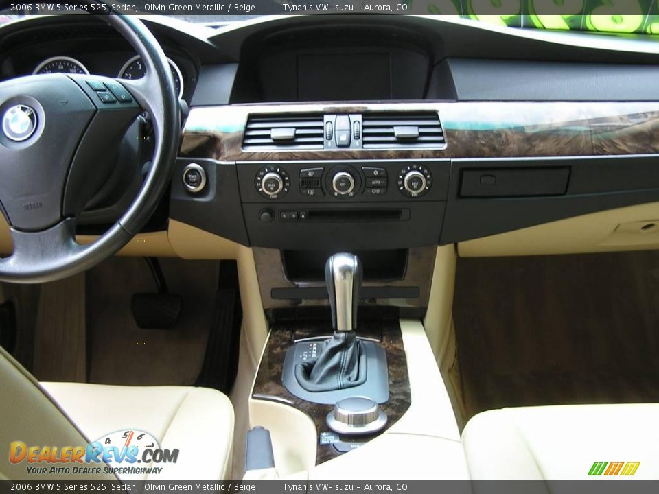 2006 BMW 5 Series 525i Sedan Olivin Green Metallic / Beige Photo #9