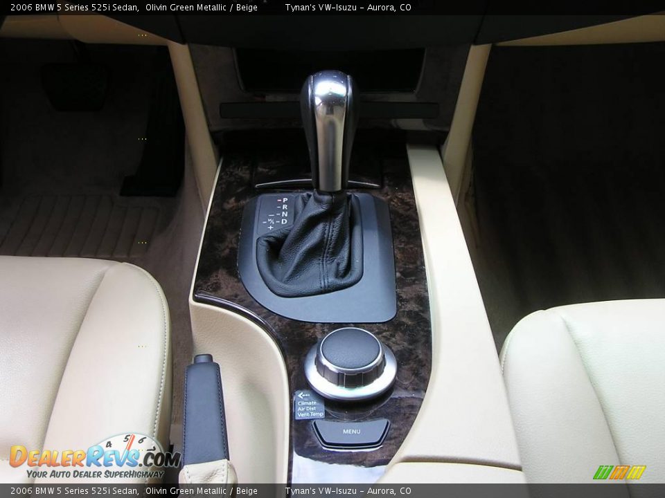 2006 BMW 5 Series 525i Sedan Olivin Green Metallic / Beige Photo #12