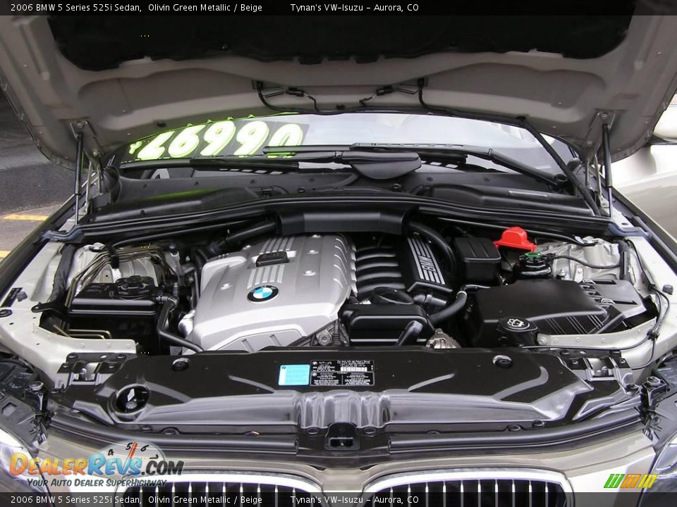 2006 BMW 5 Series 525i Sedan Olivin Green Metallic / Beige Photo #17