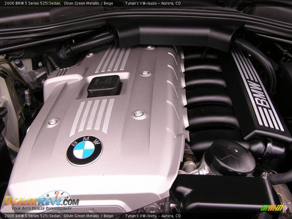 2006 BMW 5 Series 525i Sedan Olivin Green Metallic / Beige Photo #18