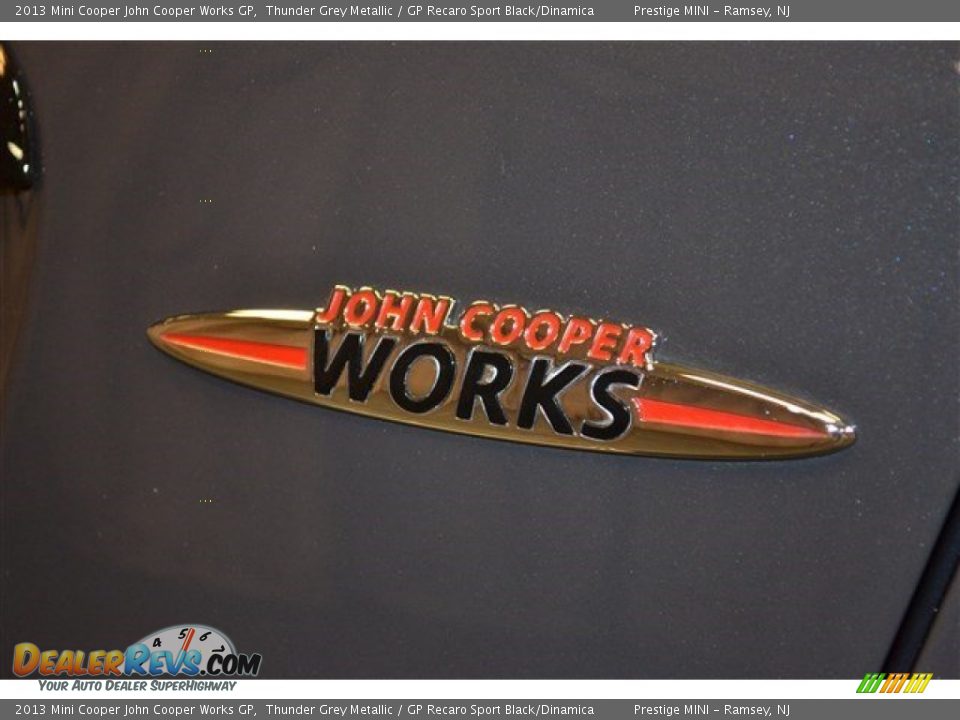 2013 Mini Cooper John Cooper Works GP Thunder Grey Metallic / GP Recaro Sport Black/Dinamica Photo #16
